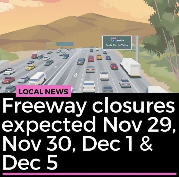 Overnight I-5 Closures This Week ⚠️